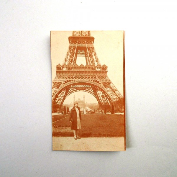 Photo ancienne Paris Tour Eiffel 1928 - Suviens Toi De Paris