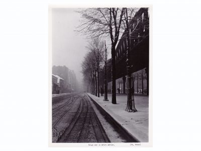 Neige sur le métro aérien Circa 1950 - STDP 1108-1 vue 0