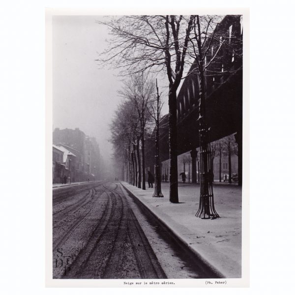 Neige sur le métro aérien Circa 1950 - STDP 1108-1 vue 0