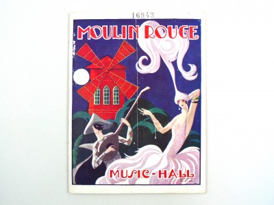 Old Moulin Rouge program, E. Halouze - Circa 1925 STDP 984 view 1 Paris vintage