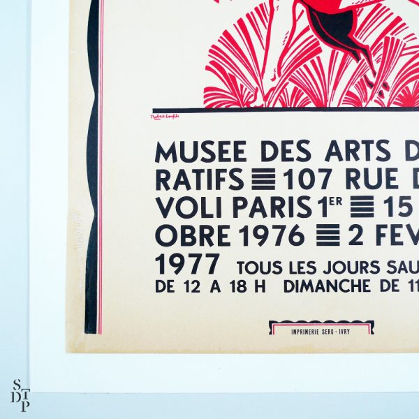 Affiche Cinquantenaire Expo Arts Déco 1925 - STDP vue 2 Paris vintage poster