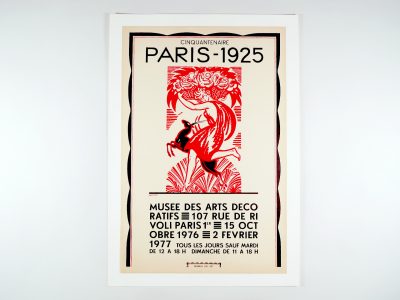 Affiche Cinquantenaire Expo Arts Déco 1925 - STDP vue 0 Paris vintage poster