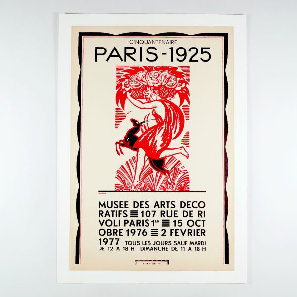 Affiche Cinquantenaire Expo Arts Déco 1925 - STDP vue 0 Paris vintage poster