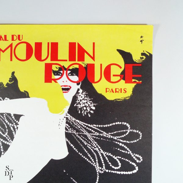 Paris vintage poster Moulin Rouge revue Festival, R. Gruau 1973 STDP vue 1