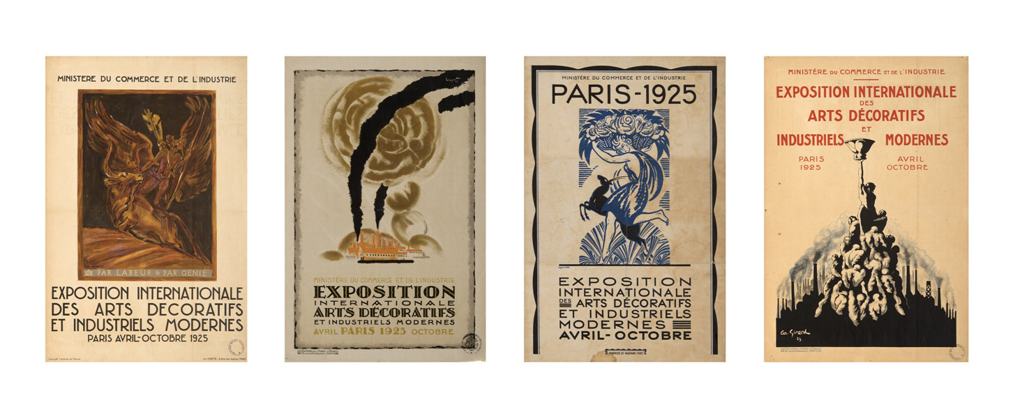 Robert BONFILS - Exposition Internationale Arts Décoratifs, 1925 - Affiche  lithographique - Art Moderne - Plazzart
