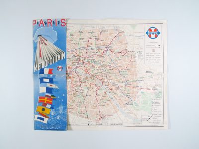 Metro map for the Paris 1937 International Exposition STDP view 0