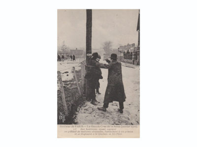 CPA Pillards crue de 1910 Souviens Toi De Paris vintage postcard vue 0