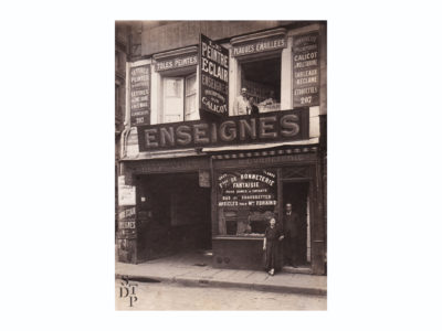 Paris vintage signpainter Le Peintre Eclair Enseignes vers 1910 rue Saint Martin STDP vue 0