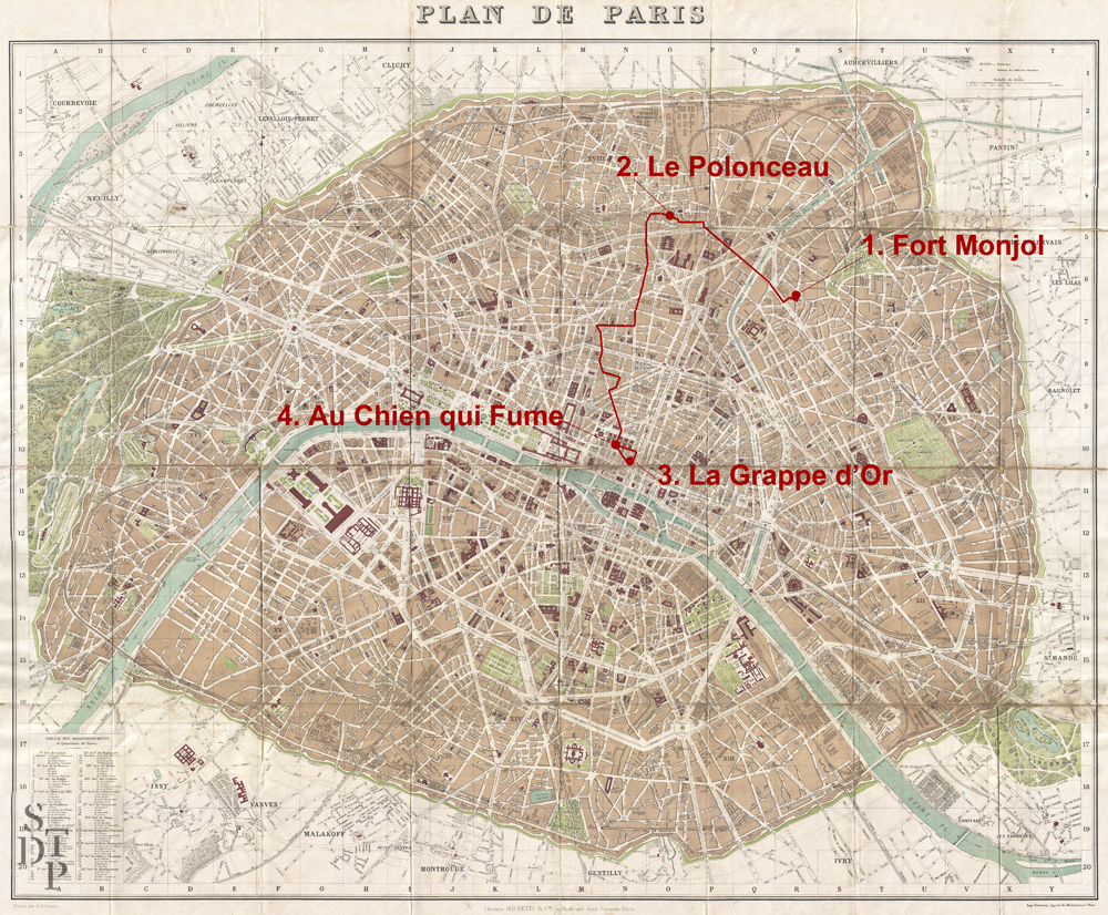 La tournée des Grands Ducs Souviens Toi de Paris - Itinéraire
