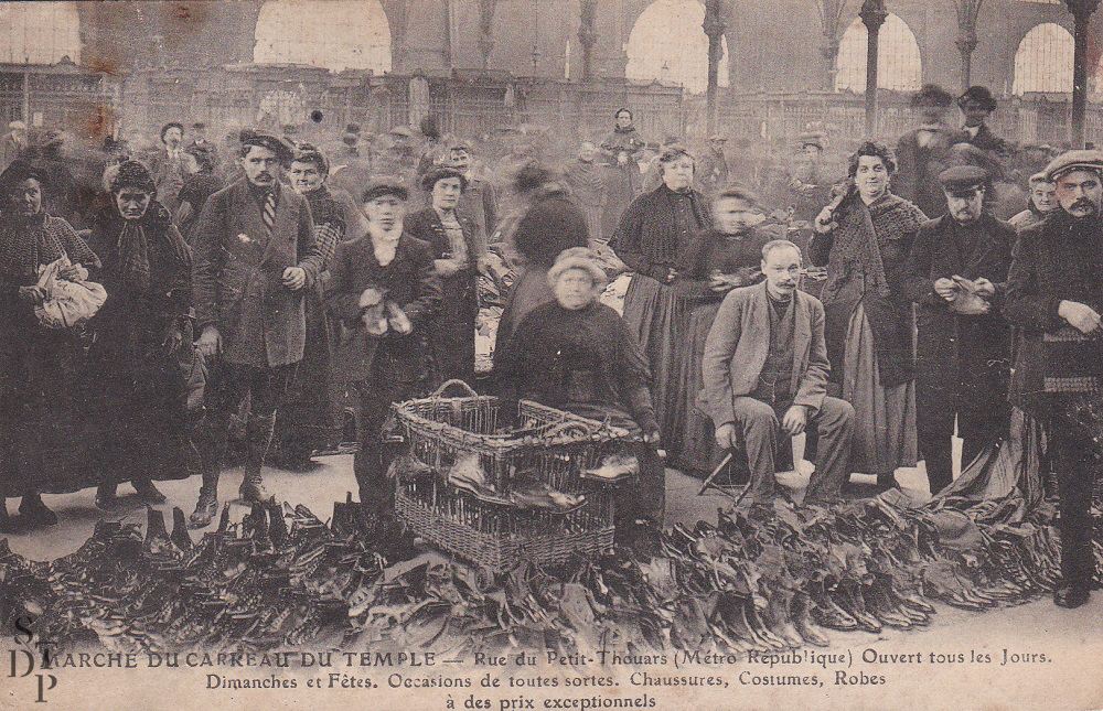 Marché du Carreau du Temple 1904 Souviens Toi De Paris Fripes rue Dupetit-Thouars