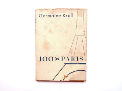 100 x Paris de Germaine Krull - 1929 Souviens Toi De Paris vue 0 Livre ancien Paris vintage