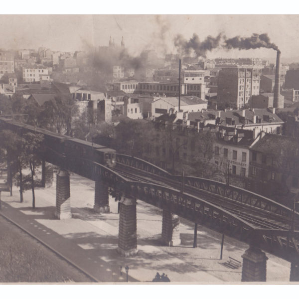 Paris elevated railway along Auguste-Blanqui Circa 1920 Souviens Toi De Paris view 0 vintage photo