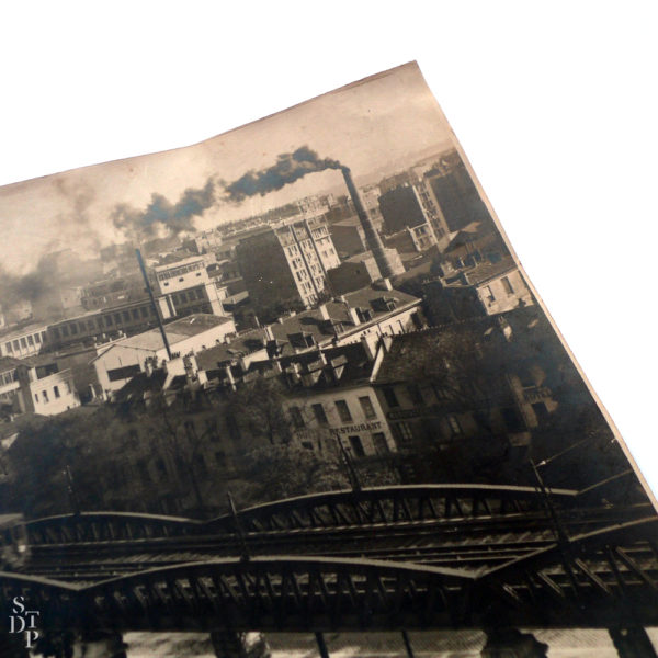 Paris elevated railway along Auguste-Blanqui Circa 1920 Souviens Toi De Paris view 1 vintage photo