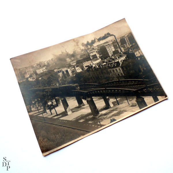Paris elevated railway along Auguste-Blanqui Circa 1920 Souviens Toi De Paris view 2 vintage photo