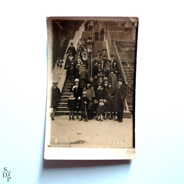 Stairs in Montmartre by François Gabriel Circa 1920 Souviens Toi De Paris view 1 Paris vintage souvenir shop photo old photography