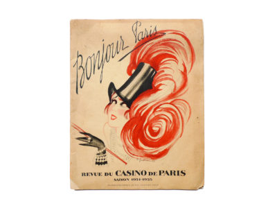 Bonjour Paris Mistinguett - Programme du Casino de Paris par C. Gesmar - 1925 Souviens Toi De Paris vue 0 Paris vintage illustration