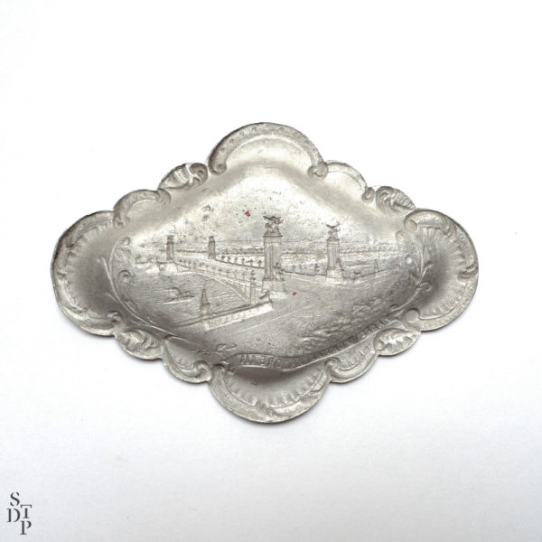 Coupelle vide poche Pont Alexandre III 1900 Souviens Toi De Paris vue 3 Paris vintage souvenir