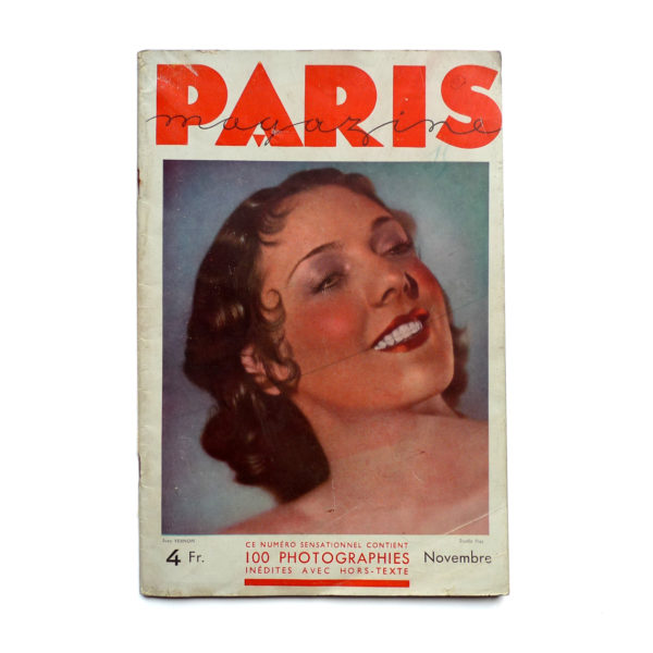Paris Magazine Numero 15 Novembre 1932 Souviens Toi De Paris vue 0 Paris vintage curiosa tattoo