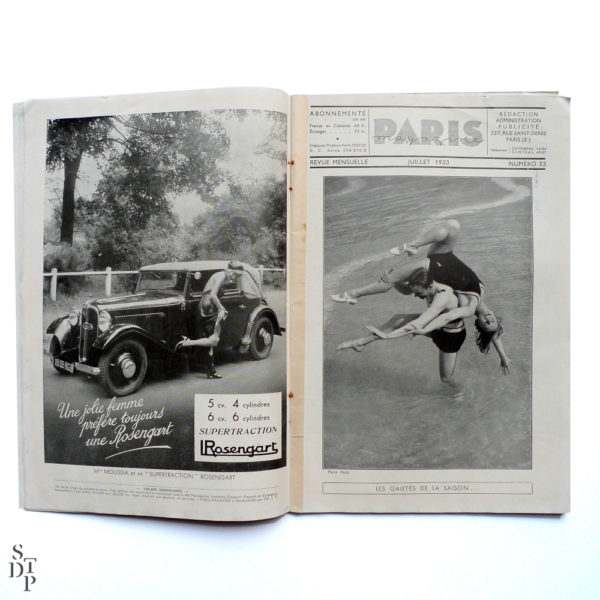 Paris Magazine Numéro 23 juillet 1933 Souviens Toi De Paris vue 0d Paris vintage curiosa