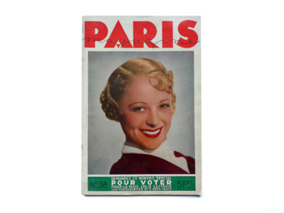 Paris Magazine N°38 Octobre 1934 vue 0 Souviens Toi De Paris vintage curiosa magazine