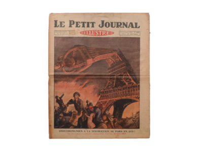 Le Petit Journal Illustré 22 novembre 1925 prédictions du Fakir Fhakya-Khan destruction de Paris en 1926 Souviens Toi De Paris vue 0 vintage Tour Eiffel
