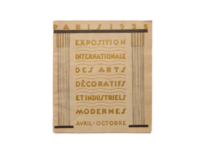 Programme de l'Exposition Internationale des Arts Décoratifs 1925 Souviens Toi De Paris vue 0 vintage art deco