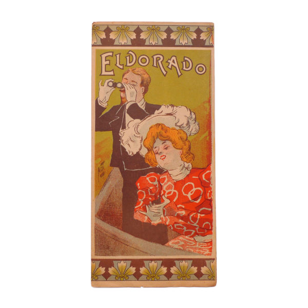 Théâtre de l'Eldorado programme illustré par Ferdinand Misti Mifliez - 1898 vue 0 Souviens Toi De Paris vintage