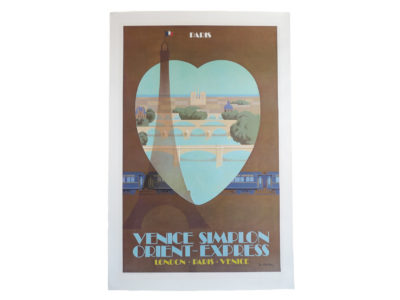 Ancienne affiche Venise Simplon Orient Express Fix Masseau 1981 Souviens Toi De Paris vue 0 vintage poster