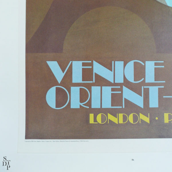 Ancienne affiche Venise Simplon Orient Express Fix Masseau 1981 Souviens Toi De Paris vue 2 vintage poster