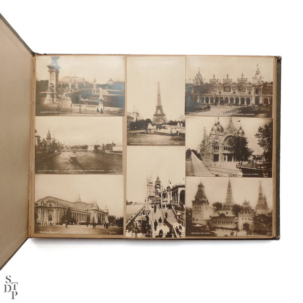 Album photo de l' Exposition Universelle Paris 1900 collection Felix Potin SIP Souviens Toi De Paris vintage souvenir shop vue 3