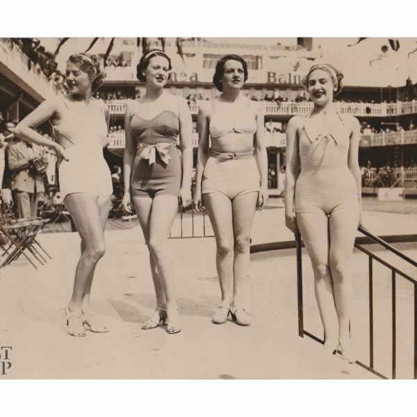 Photographie ancienne Fête de l'eau piscine Molitor 1935 Souviens Toi De Paris vue 0 paris vintage fashion