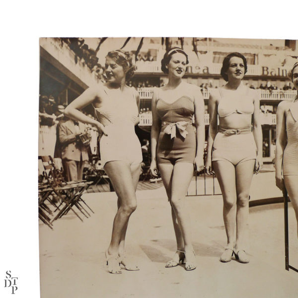Photographie ancienne Fête de l'eau piscine Molitor 1935 Souviens Toi De Paris vue 2