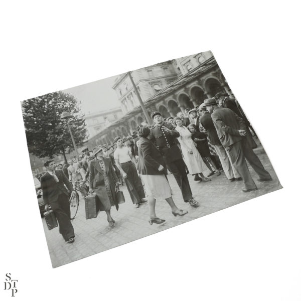 Photographie ancienne Paris Mobilisation et arrestation à la Gare de l'Est 1938 Souviens Toi De Paris vintage souvenir vue 1