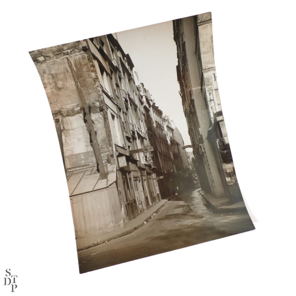 Photographie ancienne rue de la Huchette Petit Pont Viollet circa 1950 Souviens Toi De Paris vintage photo vue 1