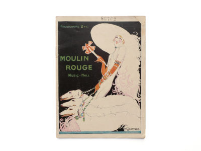 Programme du Moulin Rouge revue Mistinguett Charles Gesmar 1925 Souviens Toi De Paris vintage souvenir shop vue 0