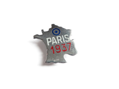 Broche France Paris 1937 Souviens Toi De Paris vue 0 vintage paris souvenir pin