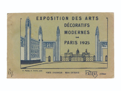 Exposition des Arts Décoratifs Modernes Paris 1925 Patras Souviens Toi De Paris vintage postcard vue 0