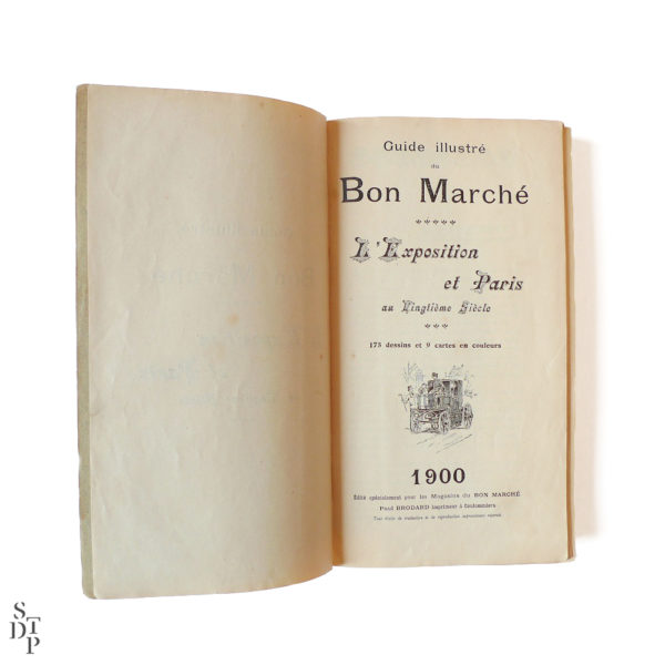 Guide illustré du Bon Marché L'Exposition et Paris 1900 Souviens Toi De Paris vintage vue 2